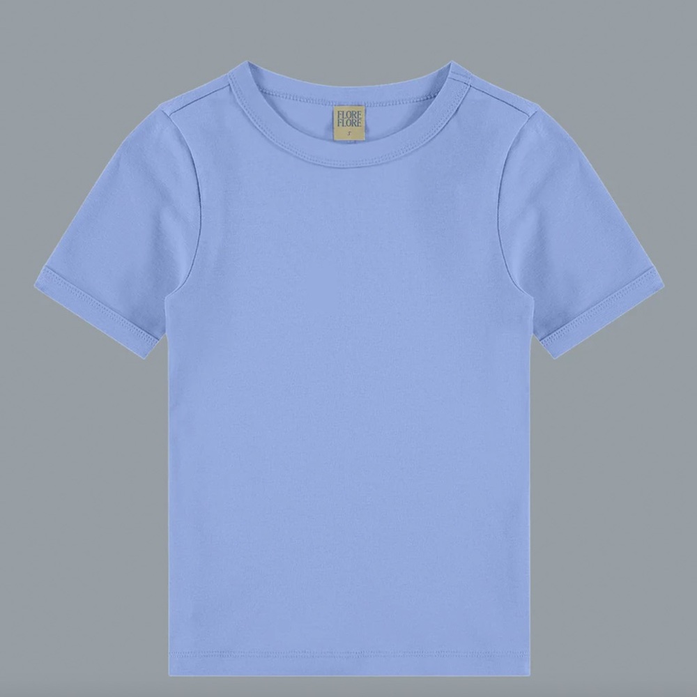 Flore Flore Car Tee in Flore Blue size XS